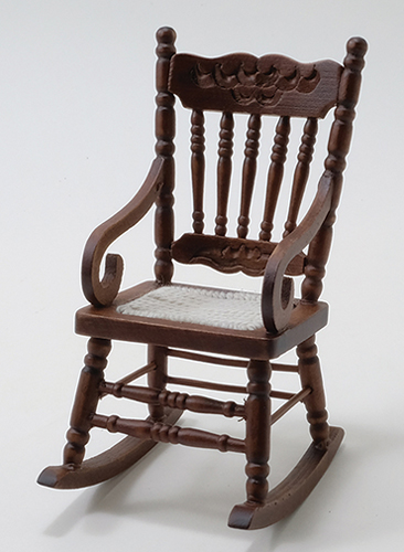 Dollhouse Miniature Gloucester Rocker, Walnut